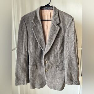 Vtg Camel Hair Blazer Mens M / 38 Suit Jacket Sports Tweed Grandpacore Academia